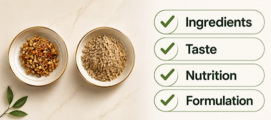 Food technologist developing custom food formulations at Tiny Dot Foods