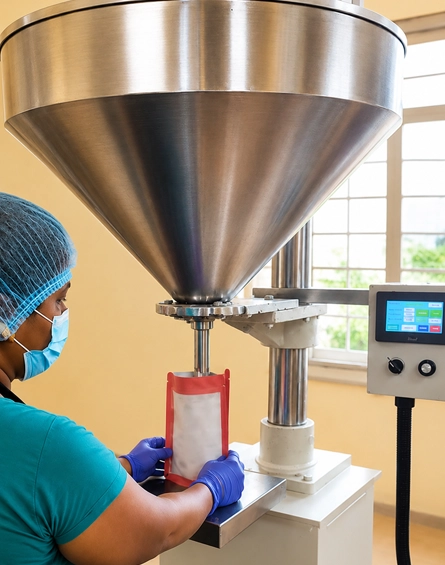 Food manufacturing facility at Tiny Dot Foods, Chennai, producing quality food products